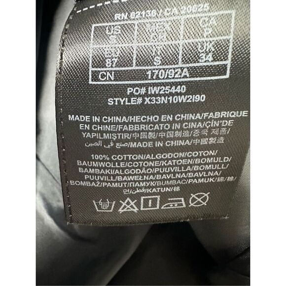 Guess Military Coat Jacket Men’s Button Up Field Black Size S Lined - Picture 15 of 15